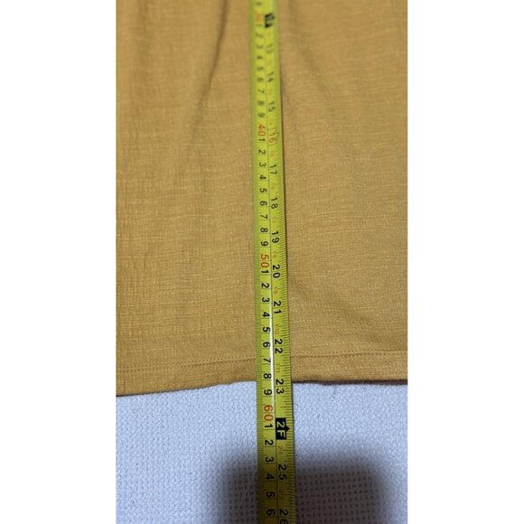 Max Studio Top 1XL?? Orange Round Neck 3/4 Sleeve Boho Peasant EUC - Picture 5 of 6